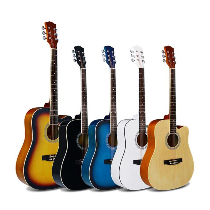 Đàn guitar acoustic đầy màu sắc