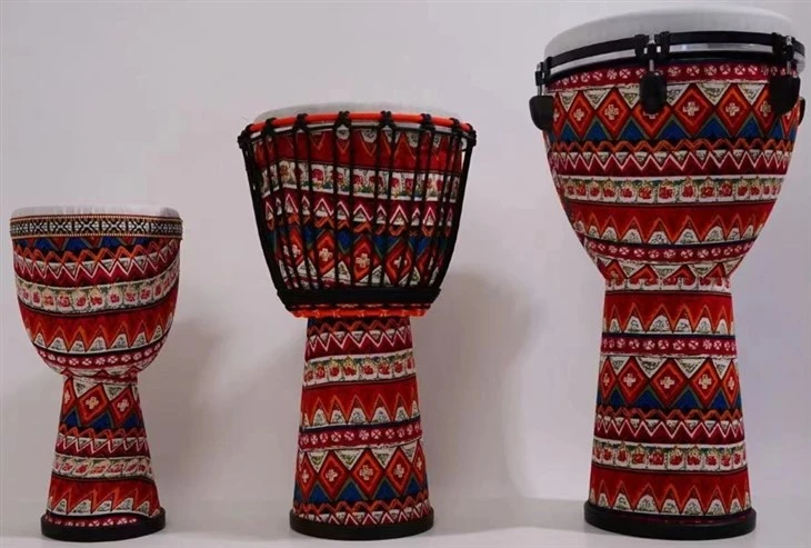 Tambourine châu Phi nhẹ 8", 10", 12" dành cho trẻ em và người lớn