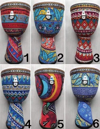 Vải 8" Trống châu Phi không cần điều chỉnh